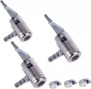 3 Pack 1/4" Locking on Air Chuck Compressor Tire Inflator Adapter Tyre Quick Loc - Picture 1 of 12