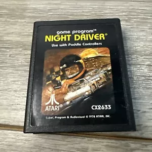 Night Driver Atari 2600 1980 Cartridge Only Tested Works Great Authentic - Picture 1 of 7