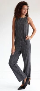 Ace & Jig Minidot Jumper Black White Fleet Suit Romper Jumpsuit Size Medium NWT - Picture 1 of 11