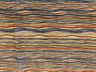 Fabric wavy stripes multi color 45" x 70" cotton sew quilt craft material