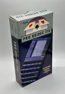 Pro Bridge 210 Handheld Electronic LCD Game & Watch - SAITEK, 1989 - WARRANTY - Picture 1 of 2