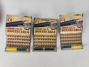 3 EDISON CAL 12 MONTECARLO CARTUCCE GIOCATTOLO FUCILE PALLETTONI MUNIZIONI GIOCO - Foto 1 di 5