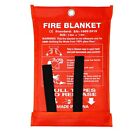 Emergency Fire Blanket for Home and Kitchen - 1 Pack Fire Fiberglass Suppress...