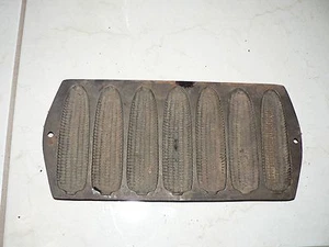 Antike Vintage massive Gusseisen Mais Muffinform gestempelt R und 2 - Bild 1 von 4