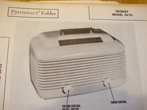 Original Sams Photofact Manual CROSLEY 56TU (20) - Picture 1 of 1