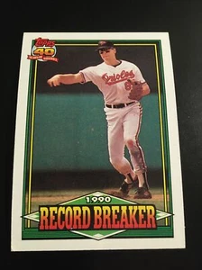 BRAND NEW TOPPS 1991 40 YEARS OF BASEBALL-1990 RECORD BREAKER-CAL RIPKEN CARD#5 - Picture 1 of 2
