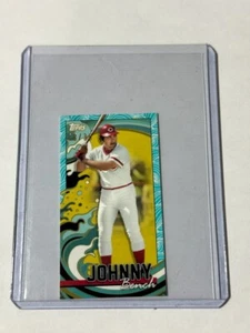 JOHNNY BENCH /30 TOPPS RIP MINI RIPTIDE PARALLEL CINCINNATI REDS 2022 - Picture 1 of 2