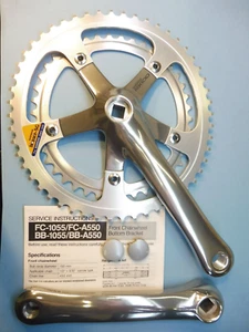 Shimano RX 100 Bio Pace Chainset 170 42,52 / NUEVO DE LOTE ANTIGUO L'eroica bicicleta - Imagen 1 de 7
