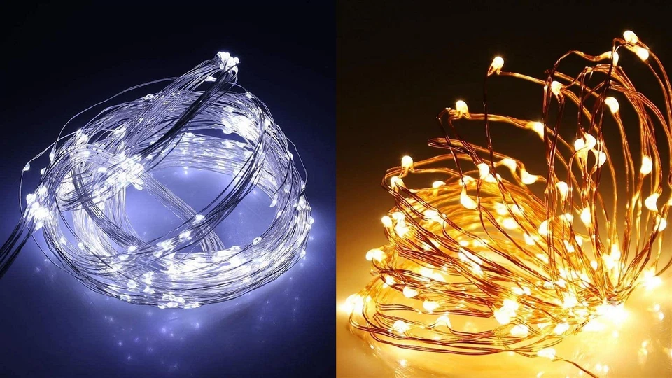 LED Christmas Fairy Lights Battery Operated Micro Rice Indoor Xmas Home Decor - Image 1 of 1