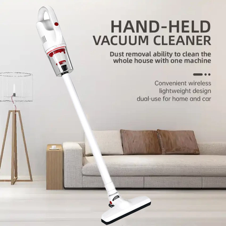 35Min Cordless Stick Vacuum Cleaner 4-IN-1 Handheld Vacuum Carpet Pet Hair Floor - Image 1 of 4