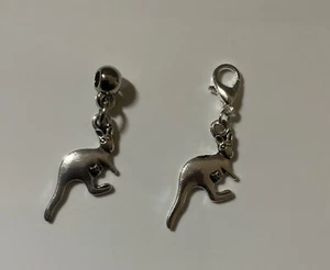 Clip-On Dangle Charms, Handbag Dangle, Zipper Pull, European Bail Kangaroo - Picture 1 of 5