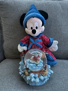 Micky Mouse Fantasia Plush And Snow Globe - Picture 1 of 9
