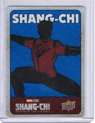 2022 Upper Deck Shang-Chi Spectromatic Stickers Blue Parallel #SS-3 Shang-Chi - Image 1 of 2