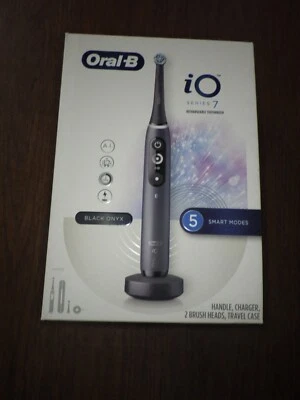 Oral-B iO Series 7 Rechargeable Electric Toothbrush,  black w/ 2 Brush Head - Image 1 of 3