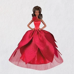 2022 Hallmark Keepsake Black Holiday Barbie Puppe Ornament NEU - KOSTENLOSER VERSAND - Bild 1 von 3