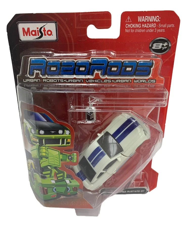 MAISTO 2008 ROBORODS '06 FORD MUSTANG GT TRANSFORMERS NEW MIB UNUSED - Image 1 of 4