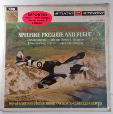 Walton Spitfire Fugue Vinyl LP EMI TWO272 Liverpool 1969 Rare UK Charles Groves  - Image 1 of 4