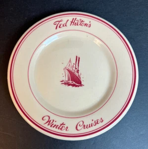TED HILTON WINTER CRUISES Bread & Buttter Plate  Jackson China restaurant ware - Picture 1 of 2
