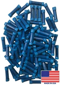 (100) 16-14 Stärke Blau Vinyl Isoliert Stoß Spleiß Verbinder Draht Crimp Terminal - Bild 1 von 3