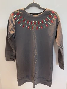 Gymboree Girls Holiday Christmas Dress Long Sleeve Size S (5/6) - Picture 1 of 2