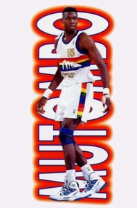 Adidas Dikembe Mutombo White Blue Black SZ 11 ⚪️🔵⚫️🟢🟡🔴🛡️🔥🔥🔥🔥🔥 - Picture 1 of 12