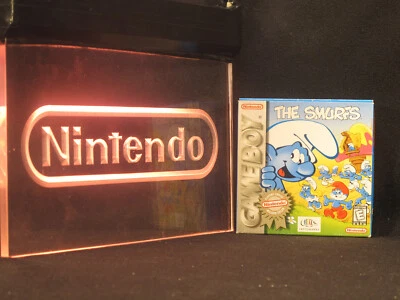 Nintendo Game Boy The Smurfs CIB Complete in Box With Papers Excellent RARE - Image 1 of 4