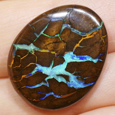 28.81 ct Boulder Matrix Edelopal Opal Schmuck Edelstein Cabochon aus Australien - Bild 1 von 4