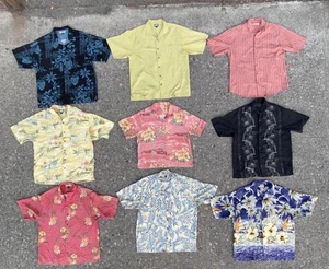 Paket 9 Tommy Bahama Hawaiihemden mit Knopfleiste Large SCHÖN - Bild 1 von 18