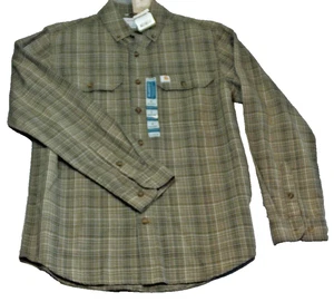 Carhartt Shirt Mens small Green Relaxed Fit Work Shirt Long Sleeve Button Down - Picture 1 of 4