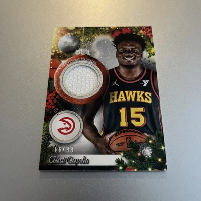 2025-26 Topps Holiday Sparkle Clint Capela #PR-CC Game-Used Relic 66/99!!  - Image 1 of 2
