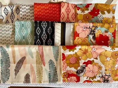 SET 4 yds  URBAN CHIKS NOMAD Moda United Notions Stoff Baumwolle Quilt Patchwork - Bild 1 von 4