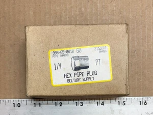 Beltway Supply Hex Pipe Plug 3152X4 Brass (Lot of 47) - Picture 1 of 5