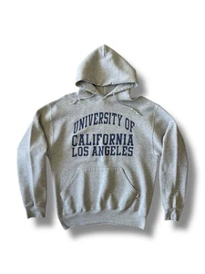 Vintage Russell Athletic University Of California Los Angeles Hoodie Size M Grey - Picture 1 of 19