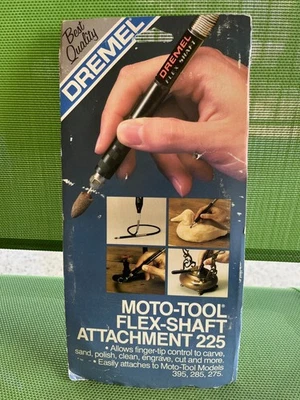 DREMEL Moto-Tool Flex-shaft attachment #225 & a cast iron stand pre owned good - Image 1 of 4