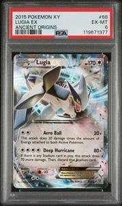 2015 POKEMON XY ANCIENT ORIGINS #68 LUGIA EX PSA 6 - Picture 1 of 2