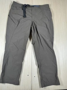 The North Face Hiking Pants Mens 38 Gray Logo High Rise belted Outdoor Camping - Picture 1 of 8