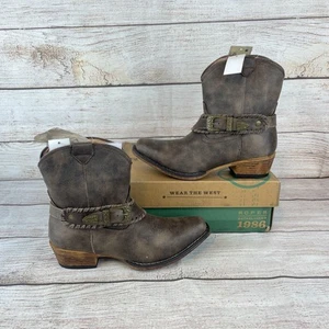 ROPER Womens Sz 8 Nelly Western Boots Brown Ankle - Picture 1 of 13