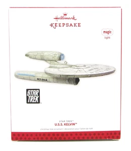 Star Trek USS Kelvin 2013 Hallmark Keepsake Ornament Magic Light LN OB Working - Picture 1 of 7