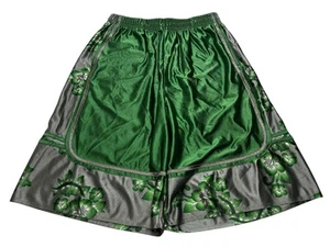 Men's Youngs Lei Floral Print Basketball Shimmer Shorts Size XXL Green/Grey - Picture 1 of 7