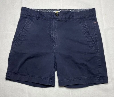 Boden Womens Bermuda Chino Shorts Navy Blue UK 12 US 8 6” 31 Inch Waist - Image 1 of 4