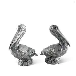 VAGABUNDENHAUS ZINN PELIKANE SALZ & PFEFFER SET - Bild 1 von 8