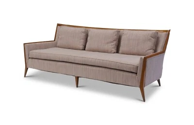 Редкий винтажный диван Paul MCCobb с ореховой рамой середины века - Изображение 1 из 4