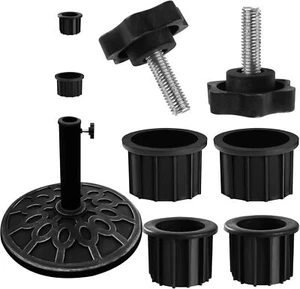 6 Pcs Umbrella Base Stand Replacement Parts,Patio Black 6 - Picture 1 of 7