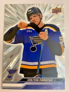 #408 Colton Parayko - St. Louis Blues - 2023-24 Upper Deck Extended OUTBURST - Picture 1 of 2