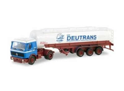 HERPA  311557 CAMION  MB NG Tank Semitrailer Deutrans/VEB 1/87 - Photo 1/4