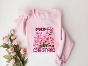 Christmas Sweatshirts for Women Merry Christmas Gifts for Her Holiday Outfits - Picture 1 of 3