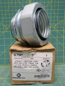 Sepco SLT34T 3" Malleable Iron Insulated Throat Liquidtight Straight Connector - Picture 1 of 6