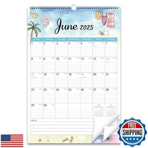 GuassLee Vertical Wall Calendar 2025, 19-Month Large Aesthetic Hanging Calend - Picture 1 of 5