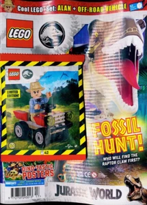 LEGO JURASSIC WORLD MAGAZINE ISSUE #17 ~ NEW WITH ALAN + OFF-ROAD VEHICLE! - Picture 1 of 1