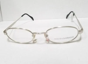 Dolce & Gabbana Eyeglasses RX DG 108 719 140 Silver New Authentic - Picture 1 of 6
